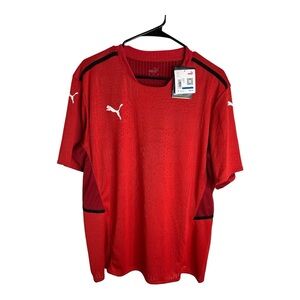 Puma Men's Dynamic Red Drycell Short Sleeve Jersey Size XL NWT